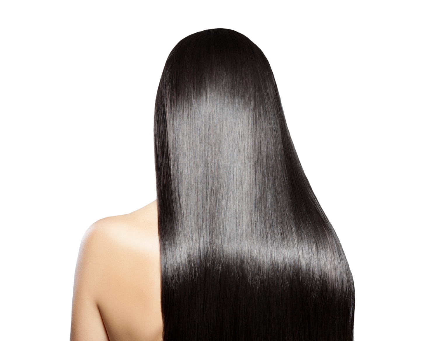 Long Black Hair of a Person Cutout